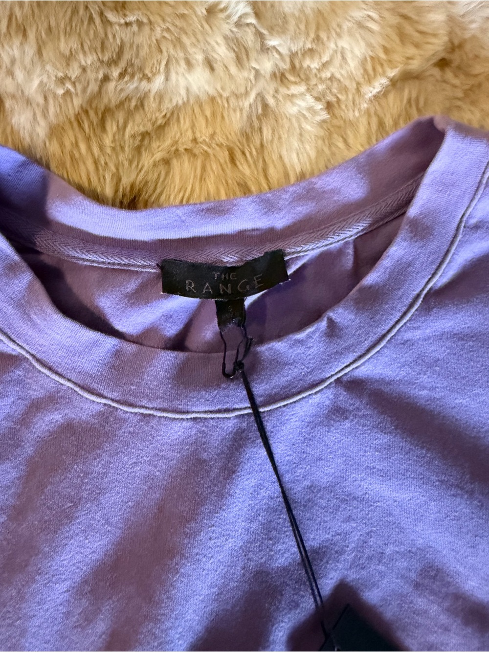 The Range Purple Ruched Side Drawstring Tee Size Small - Picture 3 of 10